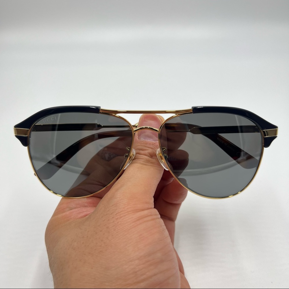 Gucci 60mm Sunglasses New Authentic Unisex Aviator Sunglasses - Picture 4 of 6